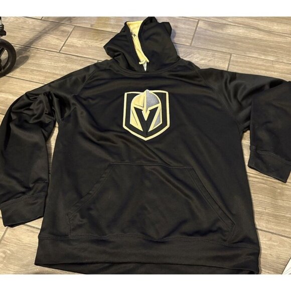 Champion VEGAS GOLDEN KNIGHTS Pullover Pouch Pocket Hoodie Men L New with Tags - Picture 1 of 6
